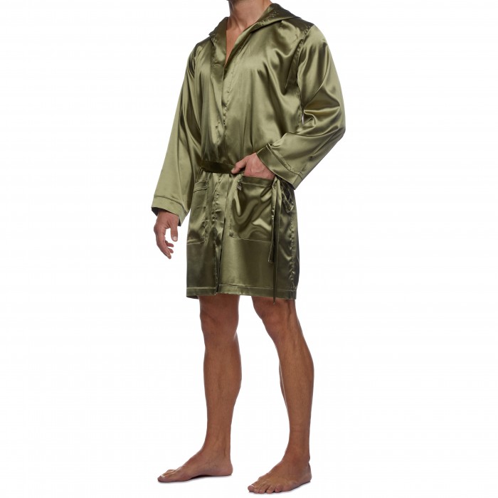  Peignoir Core Satin - kaki - MODUS VIVENDI 21651-KHAKI 