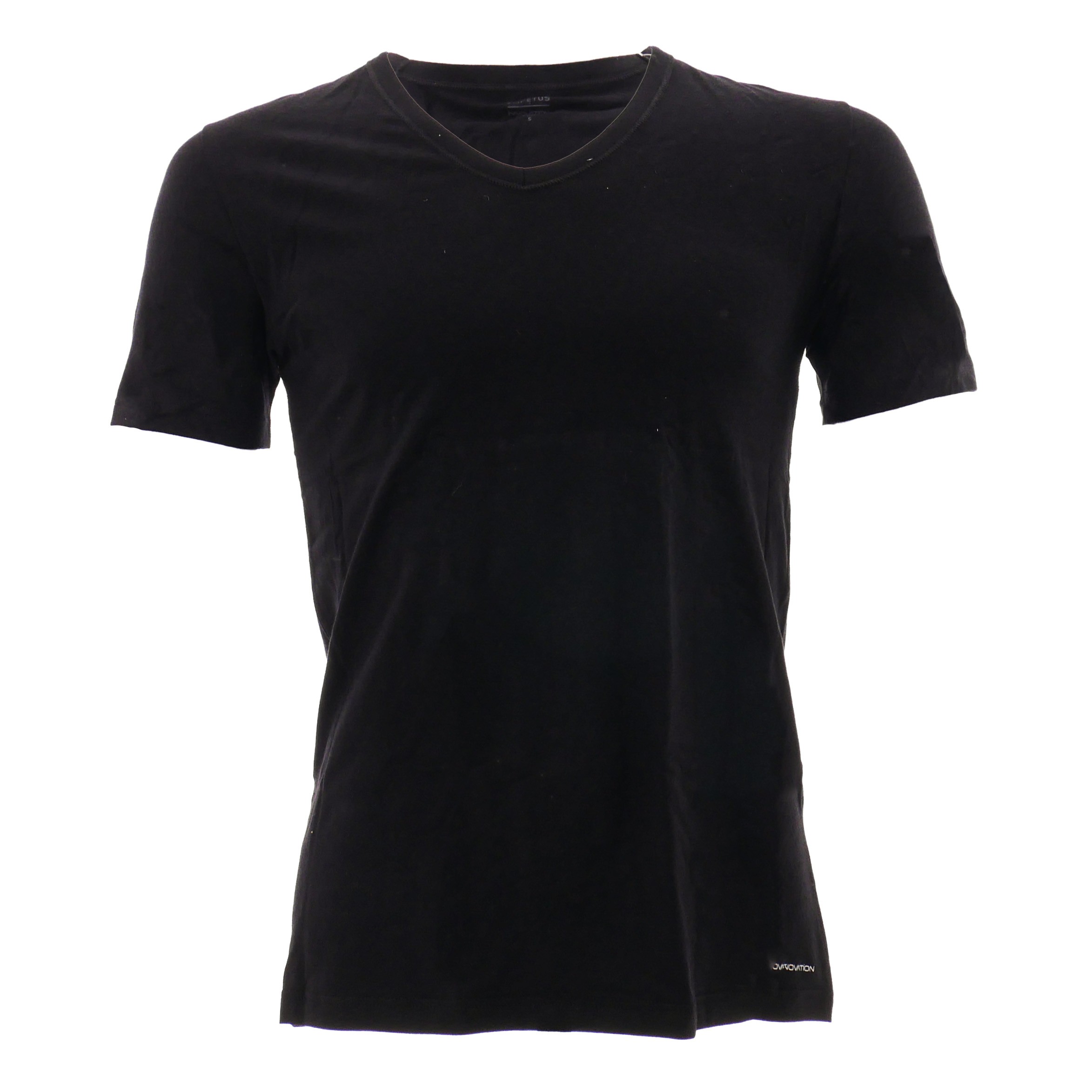 Schwarze Innovation V-Neck Temperaturregler T-Shirt