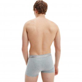  Set di 3 Boxer Modern Structure - grigio, nero e uva rossa - CALVIN KLEIN NB2970A-1RM 