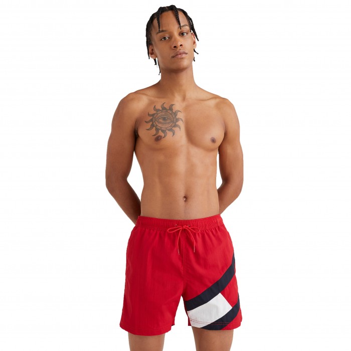  Costume shorts slim fit media lunghezza - rosso - TOMMY HILFIGER UM0UM02048-XLG 