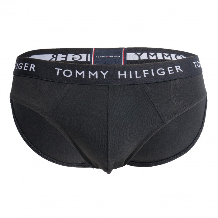  Lot de 3 slips Tommy en coton - noir - TOMMY HILFIGER UM0UM02206-0TE 