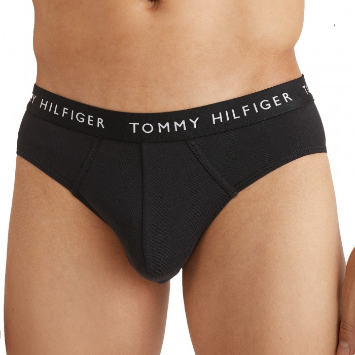  Lot de 3 slips Tommy en coton - noir - TOMMY HILFIGER UM0UM02206-0TE 