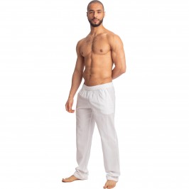  Pantalon Lounge - blanc - L'HOMME INVISIBLE HW144-LOU-002 