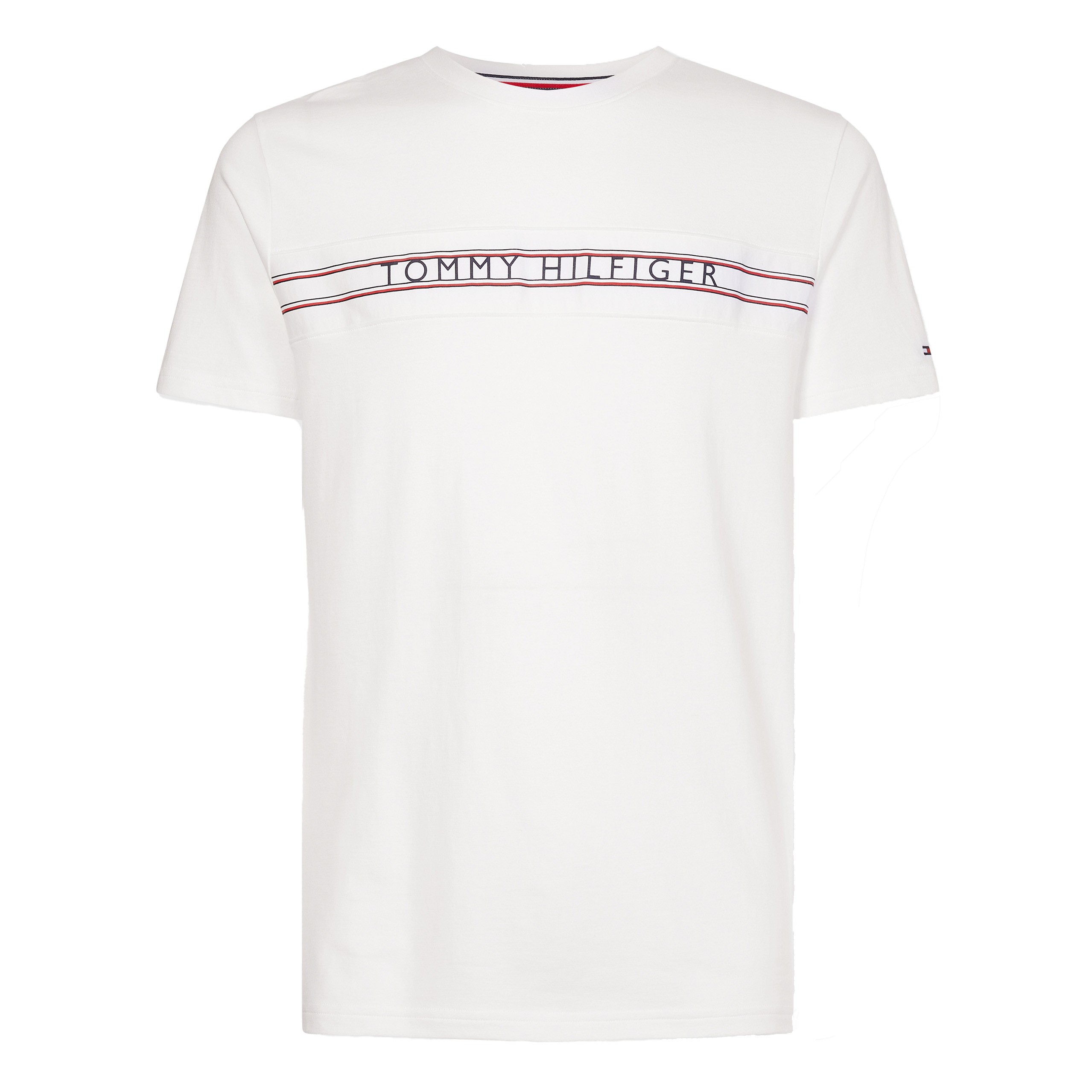 Tommy Signature white: - T-Shirt for man Logo Tshirts brand Tape