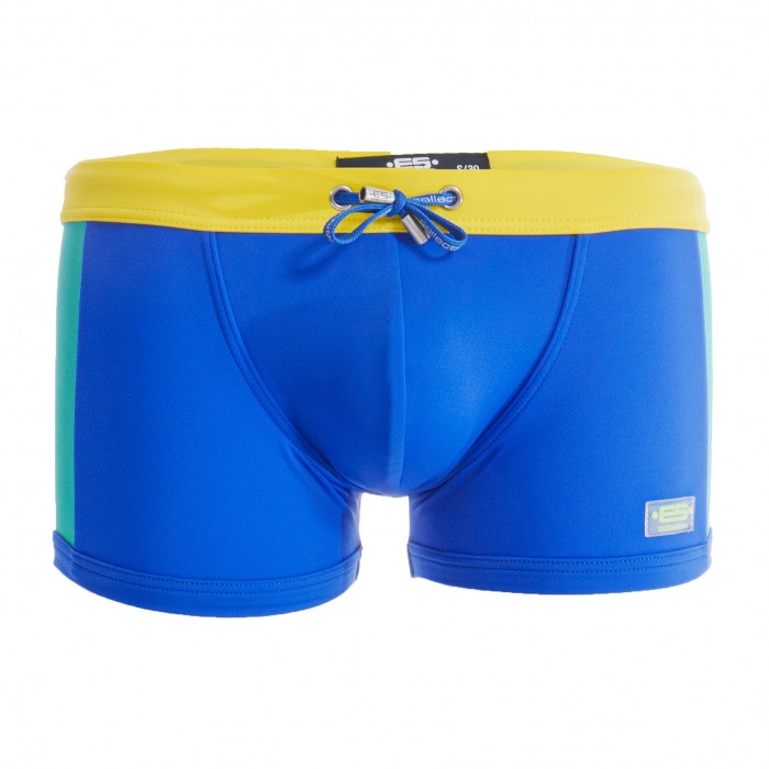 Shorty de bain flags - jaune - ES COLLECTION 2209-C16