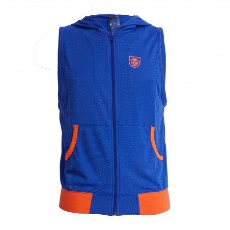 Royal blue hot sale sleeveless hoodie