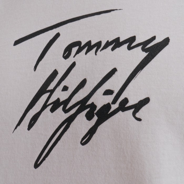 Turbine Pak at lægge Stige Tommy 85 Signature Logo T-Shirt - white: Tshirts for man brand Tomm...