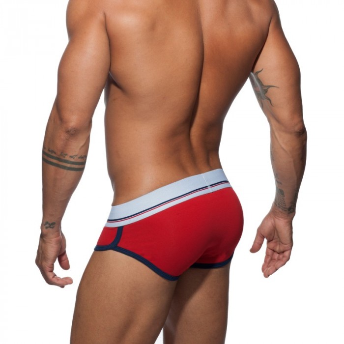 Brief of the brand ADDICTED - Red curve briefs - Ref : AD727 C06