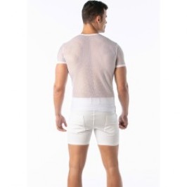 Maniche del marchio TOF PARIS - T-shirt Mesh Tof Paris - Bianco - Ref : TOF295B