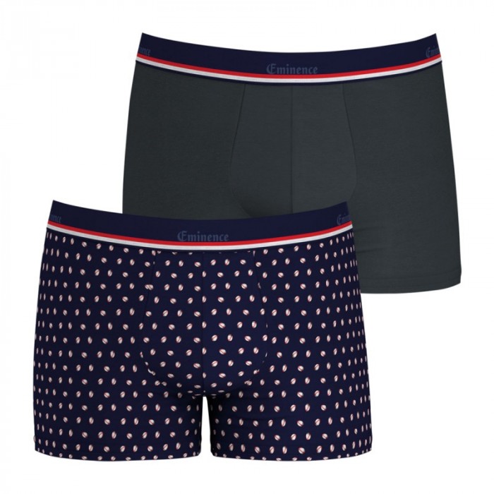 Boxershorts, Shorty der Marke EMINENCE - Set von 2 Boxershorts Made in France Eminence - marine und grau - Ref : LV10 2350