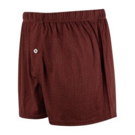 Underpants of the brand EMINENCE - Men s floating underpants Mercerized cotton chain patterne Eminence - burgundy - Ref : 5E54 2