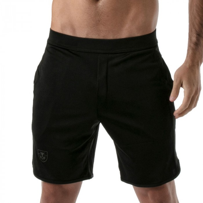 Corto de la marca TOF PARIS - Short largo Gym Tof Paris - Negro - Ref : TOF146N