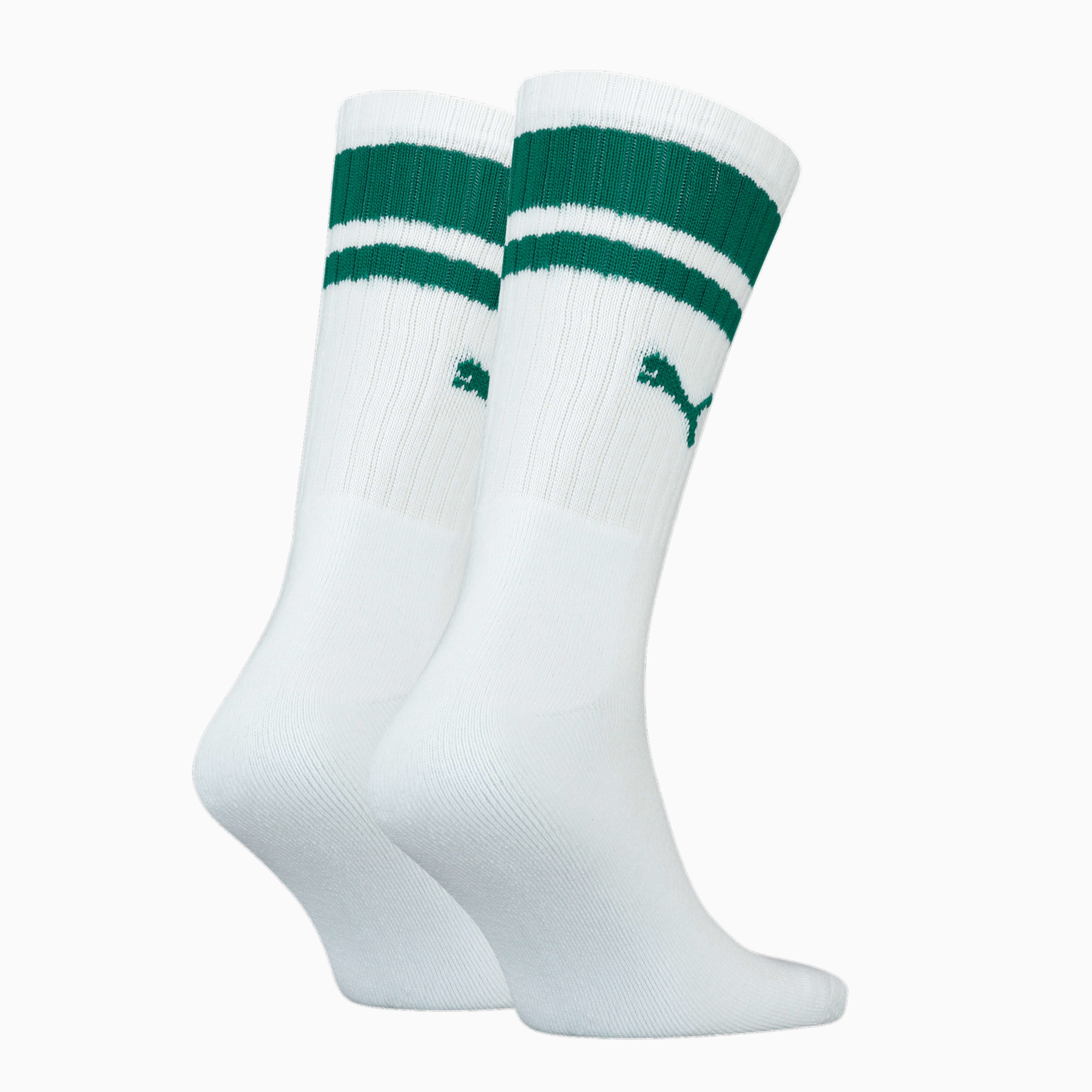 Set von 2 Paar Socken traditionellen Sneaker grünen Streifen mit