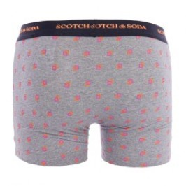 Boxershorts, Shorty der Marke SCOTCH & SODA - 2er-Pack bedruckte Boxershorts aus Bio-Baumwolle von Scotch&Soda – Schwarz und Gra