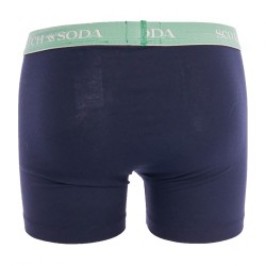 Shorts Boxer, Shorty de la marca SCOTCH & SODA - Pack de 2 bóxers de algodón orgánico Scotch&Soda - Marino y Verde - Ref : 70122