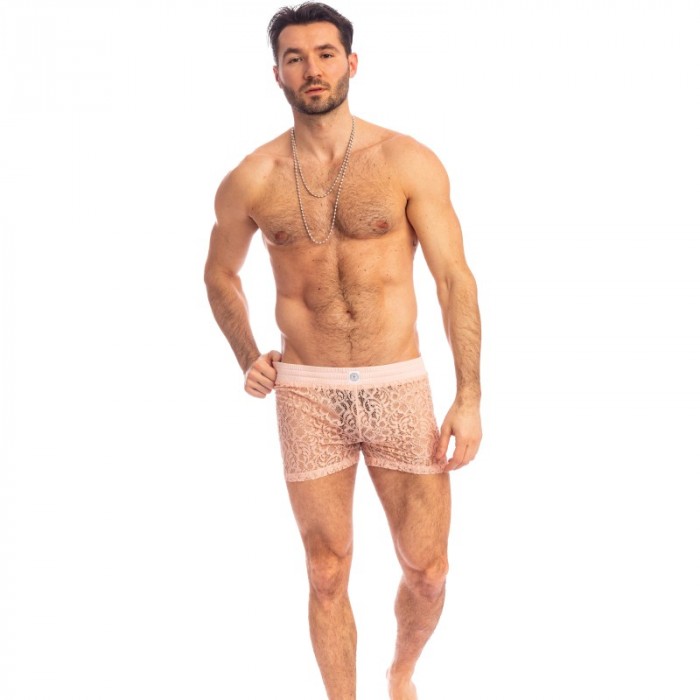 Short of the brand L HOMME INVISIBLE - Fleur d Ether Pink - Lounge Shorts - Ref : HW165 FDE 022