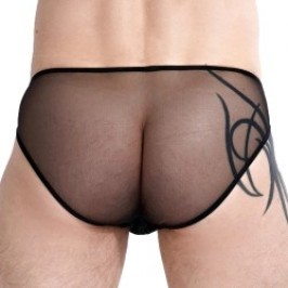 Push-up-Effekt der Marke QURIOSÉ - Sheer Sensation Micro Brief – schwarz - Ref : QU01 MES