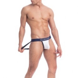 Sous-vêtements de la marque QURIOSÉ - Jockstrap Let Me Out - blanc - Ref : QU20 TWO NA50