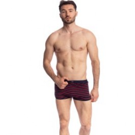 Short of the brand L HOMME INVISIBLE - Querelle de Brest - Short Freedom navy and red - Ref : HW139 QDB 949